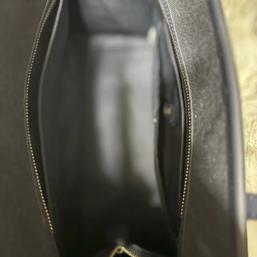 kate spade Navy Tote with Yellow Heart Charm